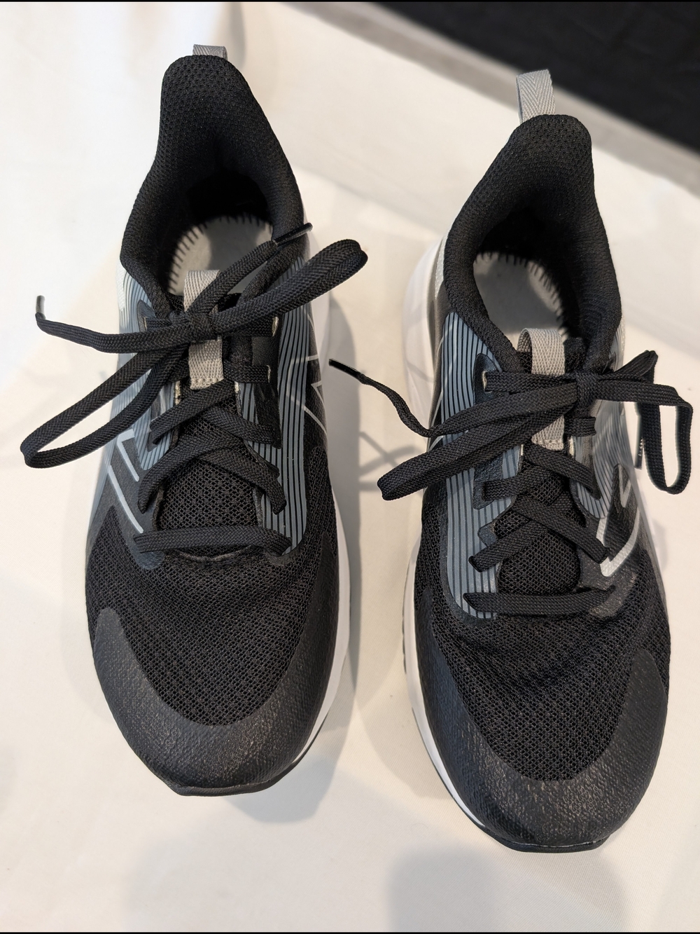 New Balance Black and Gray Kids' Sneakers